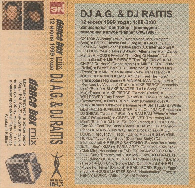 Classic Dance Box Mix: AG & Raitis