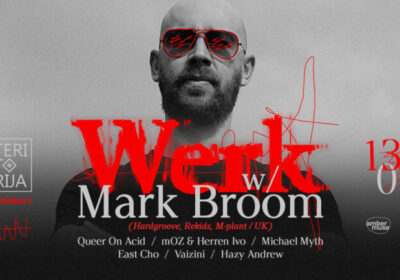 EVENT: WERK with Mark Broom (Rekids, M-Plant/UK), Apr 13