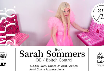 EVENT: Amber Muse 21st anniversary: Sarah Sommers (DE) live