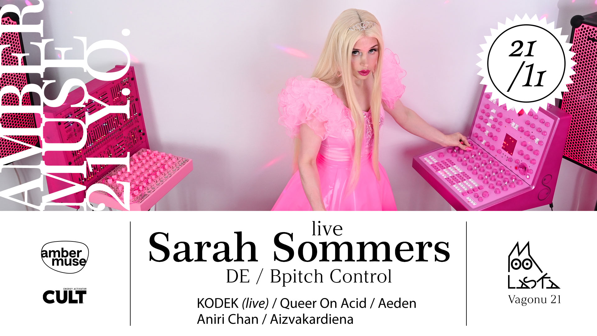 Amber Muse 21st anniversary: Sarah Sommers (DE) live // 21 Nov